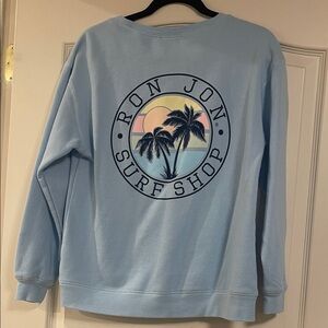 Ron Jon Surf Shop Sky Blue Sweatshirt Size M